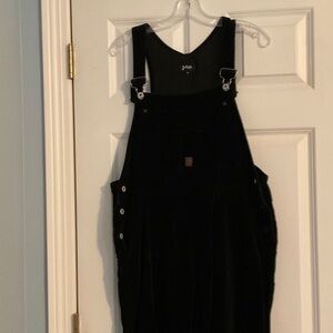 Joseph Black Velvet dressy overalls
